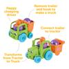 Toomies E73219C Tomy Hide and Squeak 2 in 1 Transforming Tractor, Push-Along Egg Character, Educational Shape Sorter with Colours and Sound, Toy for Baby Boys & Girls Aged 1, 2 & 3 Years Old view 3