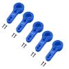 5Pack ShareGoo Aluminum 24T Servo Horn M3 Threads Motors Steering Arm Compatible with Hitec Servo Motor RC Car Truck Buggy Airplane (Blue) view 2