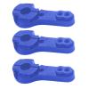 5Pack ShareGoo Aluminum 24T Servo Horn M3 Threads Motors Steering Arm Compatible with Hitec Servo Motor RC Car Truck Buggy Airplane (Blue) view 4
