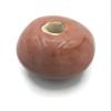 1Pc Handmade Extra Large Round Beads, 7 mm Hole, Ceramic Craft Supplies for Macrame (30 mm, Coral Pink) view 3