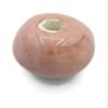 1Pc Handmade Extra Large Round Beads, 7 mm Hole, Ceramic Craft Supplies for Macrame (30 mm, Coral Pink) view 4