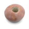 1Pc Handmade Extra Large Round Beads, 7 mm Hole, Ceramic Craft Supplies for Macrame (25 mm, Coral Pink) view 1