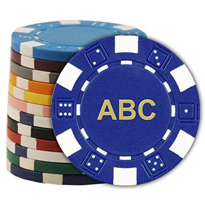 DA VINCI 100 Custom Monogrammed Poker Chips - 11.5 gram Poker Chips