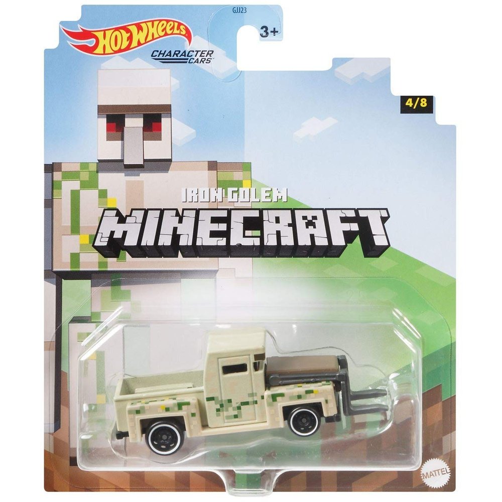 Hot Wheels 2021 - Minecraft - Character Cars - Iron Golem - 4/8 GYB68