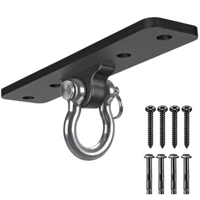 Dolibest Ceiling Mount Swing Hanger Heavy Duty Swing Set Hook for Porch Swing Hammock Chair Yoga Silk Suspension Straps Gymnastic Ring, Wall Anchor for Resistance Bands (900LB)