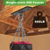 Dolibest Ceiling Mount Swing Hanger Heavy Duty Swing Set Hook for Porch Swing Hammock Chair Yoga Silk Suspension Straps Gymnastic Ring, Wall Anchor for Resistance Bands (900LB) view 3