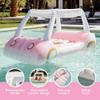 FUNBOY & Malibu Barbie Luxury Inflatable Golf Cart Summer Pool Float - Land or Water Inflatable with Cup Holder view 3