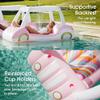 FUNBOY & Malibu Barbie Luxury Inflatable Golf Cart Summer Pool Float - Land or Water Inflatable with Cup Holder view 4