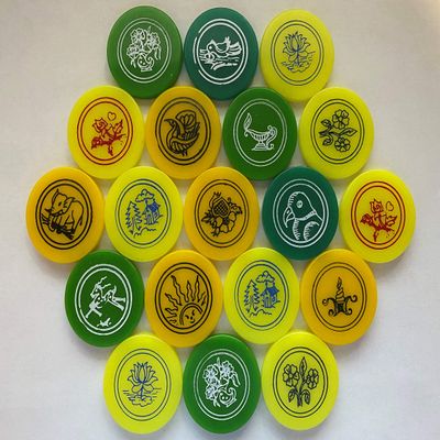 Family Cart Designer Pictured Carrom Striker ( Pack of 2 Striker) Random Color / Design 100% New