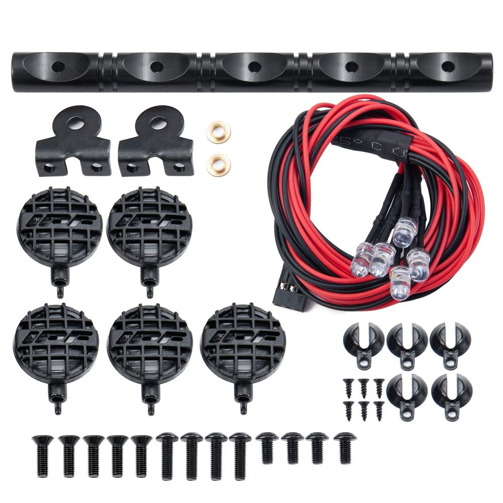 RC-Hub LED Roof Lamp Lights Bar 5 LEDs for 1/10 SCX10 RC Crawler Car