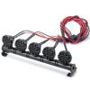 RC-Hub LED Roof Lamp Lights Bar 5 LEDs for 1/10 SCX10 RC Crawler Car view 3