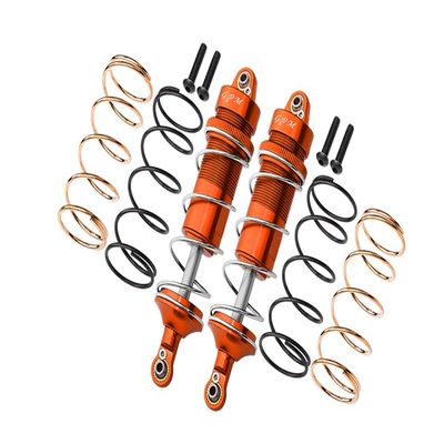 GPM For Arrma 1/10 KRATON 4S BLX Upgrade Parts Aluminum Front Thickened Spring Dampers 107mm - 10Pc Set Orange
