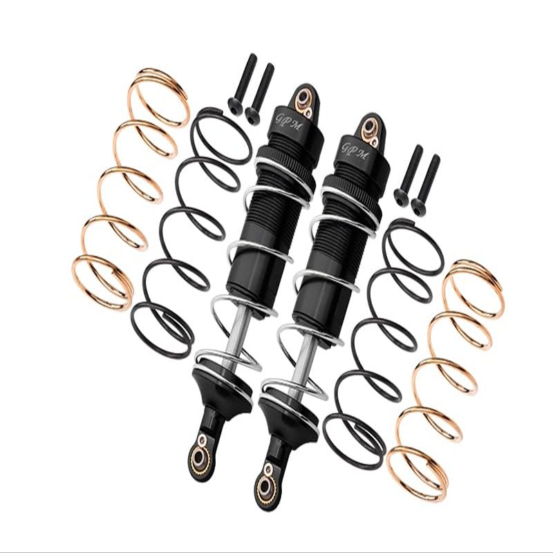GPM For Arrma 1/10 KRATON 4S BLX Upgrade Parts Aluminum Front Thickened Spring Dampers 107mm - 10Pc Set Black