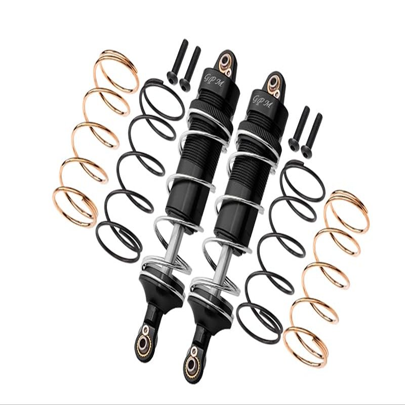 GPM For Arrma 1/10 KRATON 4S BLX Upgrade Parts Aluminum Rear Thickened Spring Dampers 120mm - 10Pc Set Black
