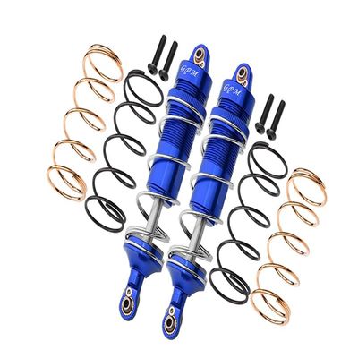 GPM For Arrma 1/10 KRATON 4S BLX Upgrade Parts Aluminum Rear Thickened Spring Dampers 120mm - 10Pc Set Blue