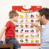 4Pcs Electronic Interactive Alphabet Wall Chart for Kids, ABC Learning for Toddlers, Learning Toys for Toddlers, Talking ABC Animal Vehicles & Vegetables Poster, Preschool Education Gifts for Kids view 2