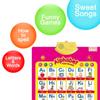 4Pcs Electronic Interactive Alphabet Wall Chart for Kids, ABC Learning for Toddlers, Learning Toys for Toddlers, Talking ABC Animal Vehicles & Vegetables Poster, Preschool Education Gifts for Kids view 4