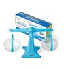 hand2mind Blue Nestable Pan Balance, Clear Double Balance Scale for Kids, Weight Scale for Liquids and Solids, Easy to Assemble, Space Saving Storage Base, Balance Scale for Classroom (Set of 1) view 1
