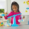 hand2mind Blue Nestable Pan Balance, Clear Double Balance Scale for Kids, Weight Scale for Liquids and Solids, Easy to Assemble, Space Saving Storage Base, Balance Scale for Classroom (Set of 1) view 2