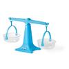 hand2mind Blue Nestable Pan Balance, Clear Double Balance Scale for Kids, Weight Scale for Liquids and Solids, Easy to Assemble, Space Saving Storage Base, Balance Scale for Classroom (Set of 1) view 3