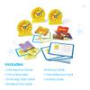 Hand2Mind Telling Time Basics Center Kit - Learn to Tell Time Activity Set with Analog Classroom Clock for Kids, Yellow view 3
