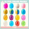 JOYIN 16 Pcs Prefilled Easter Eggs with Crystal, Galaxy, Slime and Confetti Stress Relief for Kids Easter Party Favors Supplies, Eggs Hunt, Basket Stuffers Fillers view 2