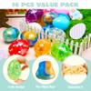 JOYIN 16 Pcs Prefilled Easter Eggs with Crystal, Galaxy, Slime and Confetti Stress Relief for Kids Easter Party Favors Supplies, Eggs Hunt, Basket Stuffers Fillers view 3