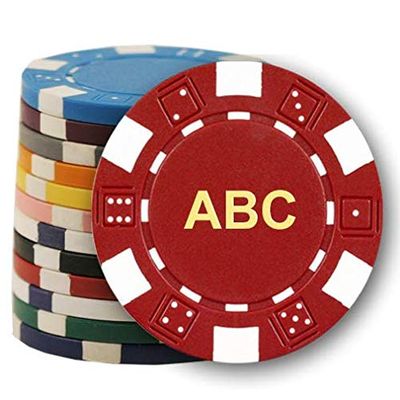 DA VINCI 300 Custom Monogrammed Poker Chips - 11.5 gram Poker Chips