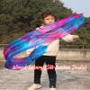 Winged Sirenny Youth Silk Ribbon Dancer Wand, Church Worship & Praise Adoration Dance Flag Banner, Juggling Play Silk Streamer with Rods (71" Mermaid) view 4