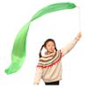 Winged Sirenny Youth Silk Ribbon Dancer Wand, Church Worship & Praise Adoration Dance Flag Banner, Juggling Play Silk Streamer with Rods (71" Green) view 1