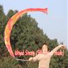 Winged Sirenny Youth Silk Ribbon Dancer Wand, Church Worship & Praise Adoration Dance Flag Banner, Juggling Play Silk Streamer with Rods (71" Sakura) view 3