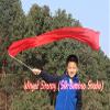 Winged Sirenny Youth Silk Ribbon Dancer Wand, Church Worship & Praise Adoration Dance Flag Banner, Juggling Play Silk Streamer with Rods (71" red) view 4