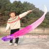 Winged Sirenny Youth Silk Ribbon Dancer Wand, Church Worship & Praise Adoration Dance Flag Banner, Juggling Play Silk Streamer with Rods (71" Prosperity) view 3