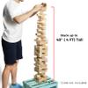 Outdoor Games Large Tower Stacking Game, 54 Wooden Blocks, Stack Up to 4 Ft Tall, Includes Carry Bag and Scoreboard, Backyard and Beach Lawn Yard Fun for Adults and Family view 3