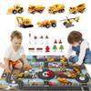 Dwi Dowellin Construction Toy Airplane Set/Play Mat,Excavator,Bulldozer,Mixer,Dumper Truck,Forklift,Crane,Alloy Metal Car Toys for 3 4 5 6 Years Old Toddlers Kids Boys & Girls(Large) view 4