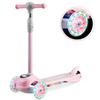 PIKO Ricokids Children's LED Scooter City Scooter 3 Wheels Pink view 2