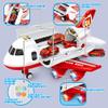 Dwi Dowellin Airplane Toy with Fire Truck Cars and Play Mat,Plane with Lights and Sounds for 3 + Years Old Boys and Girls view 2