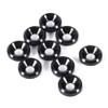 10Pcs M3/M4/M5 Aluminum Alloy Colorful Countersunk Head O Ring Washer Gasket Anodized Joint Backup Ring For FPV RC Car Fitting DUO ER (Color : Royal Blue, Inner Diameter : M5) view 2