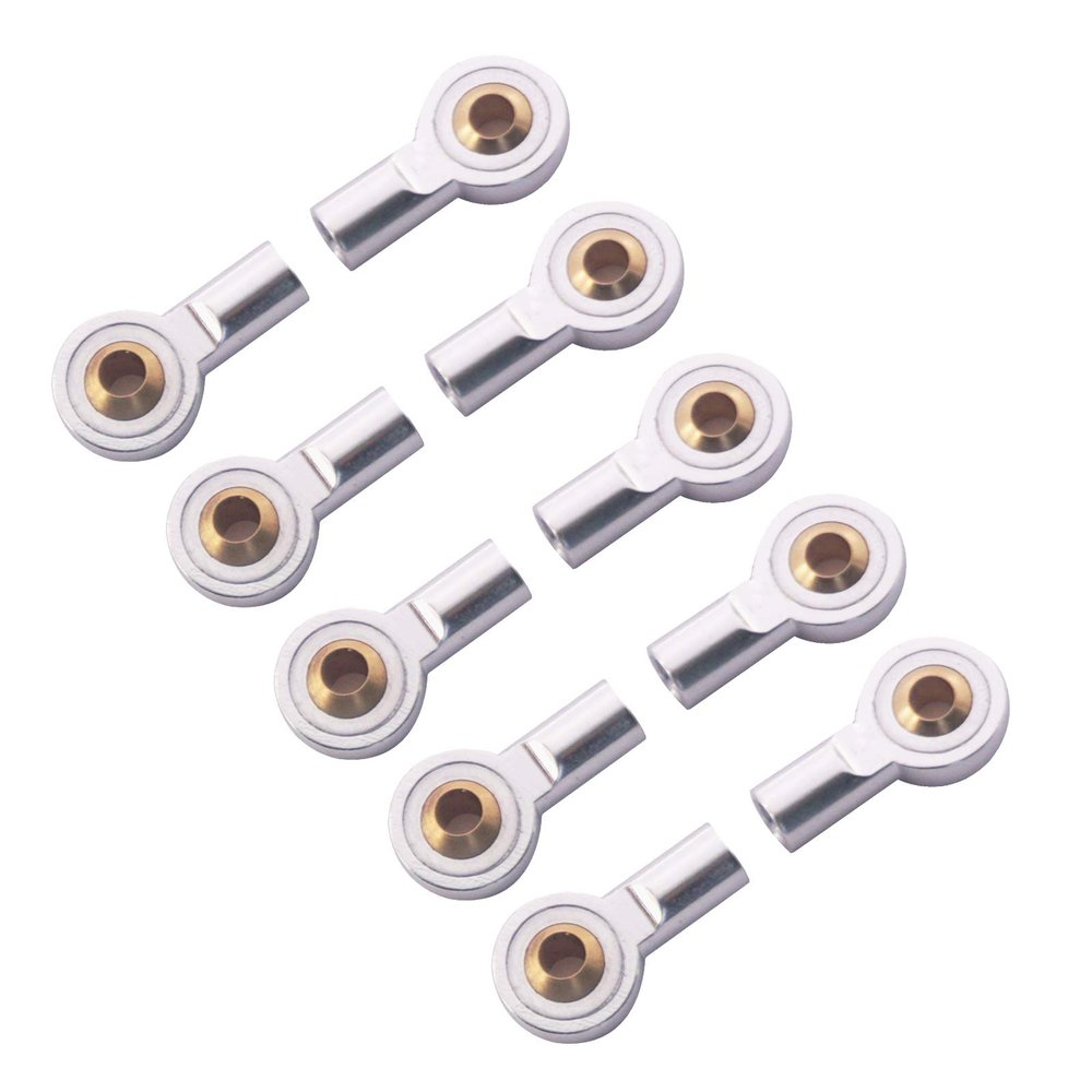 10Pack Vgoohobby Aluminum M3 Link Rod Tie Rod End Ball Head Joint Holder Compatible with Axial Redcat HSP Traxxas HPI 1/10 RC Car Truck DIY Robot Boat Airplane (18mm)