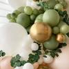 100pcs 10 inch Olive Green Latex Balloon for Birthday Party Decoration Baby Shower Supplies Wedding Ceremony Balloon Anniversary Decorations Arch Balloon Tower (10 Inch) view 3