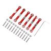 Demeras Metal Pull Rod 6pcs Metal Front Rear Steering Linkage Rods Remote Control Car Accessory Compatible with Wltoys 1 18 A959 Rc Car Red view 1