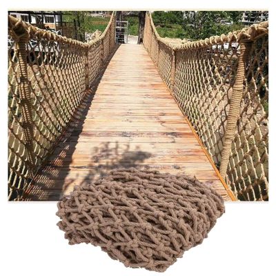 Children Climbing Net, Rope Net Heavy Duty Cargo Net Woven Rope Truck Trailer Netting Balcony Safety Net Garden Decor Protection Treehouse Rope Ladder (Size : 4 * 6m(13 * 20ft))