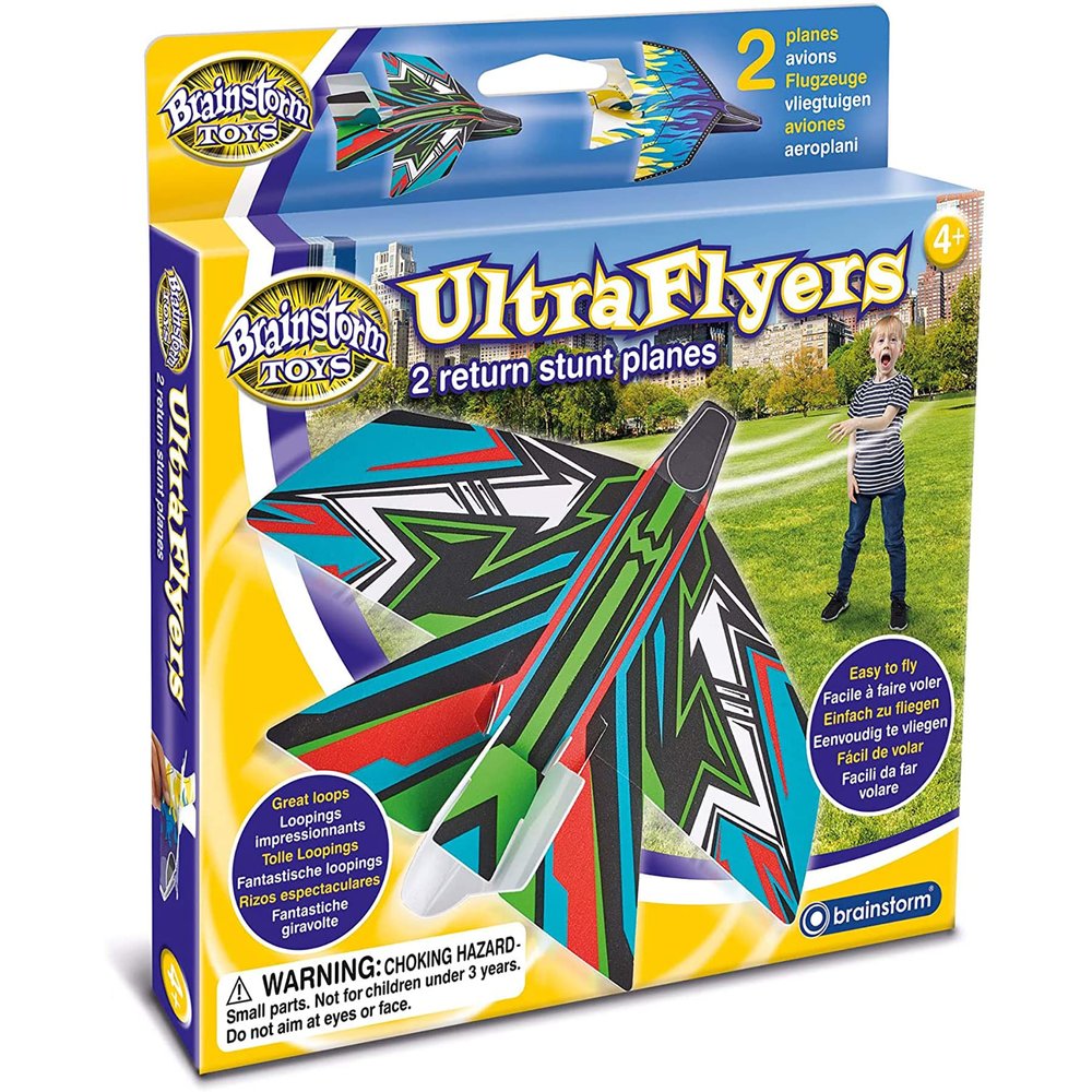 Brainstorm Toys Ultra Flyers with 2 Return Stunt Planes