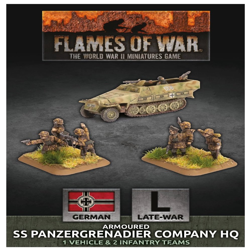 Flames of War: German Armoured SS Panzergrenadier Company HQ (Late-War)