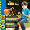 The Big Dig and Roll Special Edition Sandbox Sand Digger Excavator Crane with 360 Degree Rotation Base for Children 3 Years Old and Up, Orange view 2
