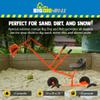 The Big Dig and Roll Special Edition Sandbox Sand Digger Excavator Crane with 360 Degree Rotation Base for Children 3 Years Old and Up, Orange view 3
