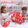 4E's Novelty 2 Pack DIY Valentines Mailbox Craft Valentine's Day Card Exchange Dog Puppy Box for Kids, Mail Box Crafts for Kids Girls Boys - DIY Valentines Card Box view 2