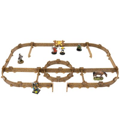 Dirt Cheap Dungeons - Palisades Kit | Modular & Customizable | Injection-Molded for Superior Durability | TTRPG Accessories for D&D, Daggerheart, & Tabletop Gaming