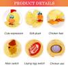 AOSUYOU Easter Toys Chicken Laying Egg Electric Plush Crazy Chicken Crazy with Sound Music Animal Toy view 4