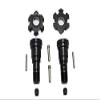 Harden Steel #45 Front Or Rear CVD Joint + Aluminum Wheel Hub Hex For Traxxas X Maxx 8S - 10Pc Set Black view 1